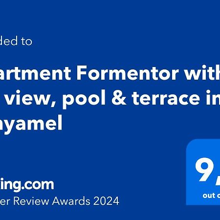 Apartment 4B Formentor Sea View & Pool In Canamel Каньямель Екстер'єр фото