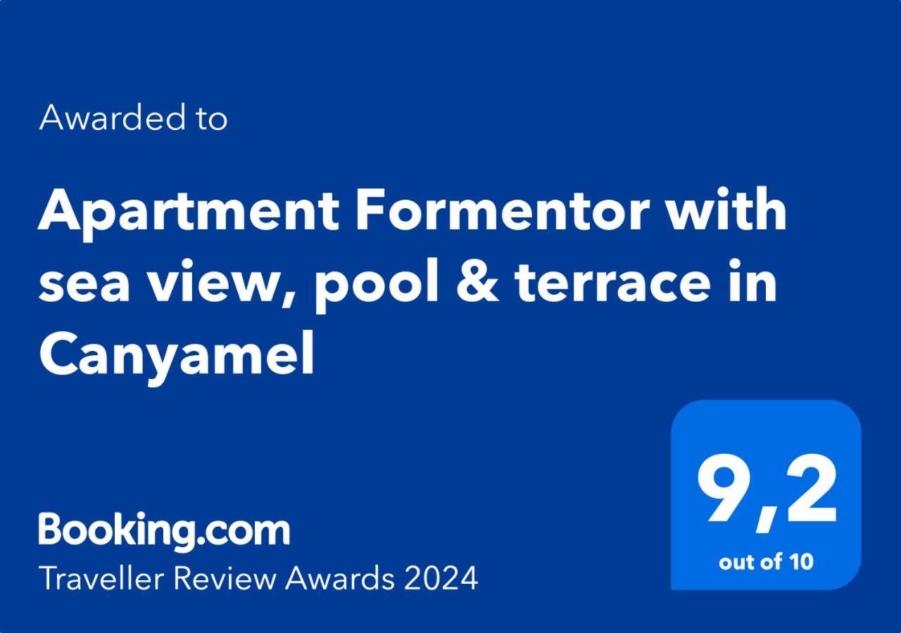 Apartment 4B Formentor Sea View & Pool In Canamel Каньямель Екстер'єр фото